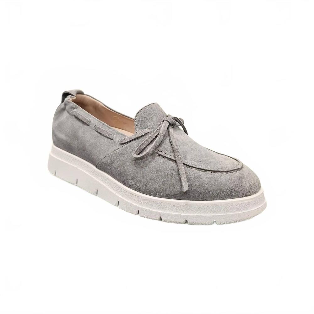 NEW SOFTWAVES women's mikela loafer with laces in grey